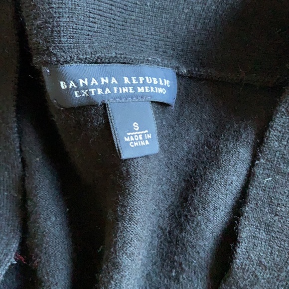 BANANA REPUBLIC black cardigan. Size s. Merino wool - Picture 3 of 6